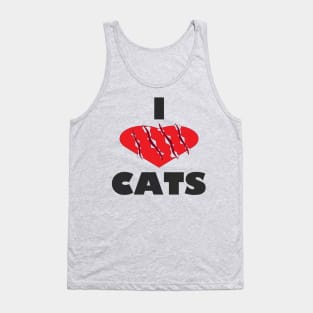 I Love Cats Tank Top